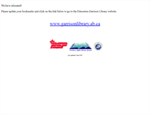 Tablet Screenshot of edmontongarrisonlibrary.shawbiz.ca